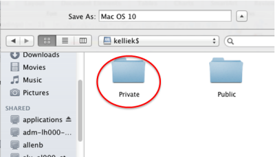 Double Click Private Folder