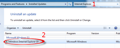 Double Click Windows Internet Explorer 10